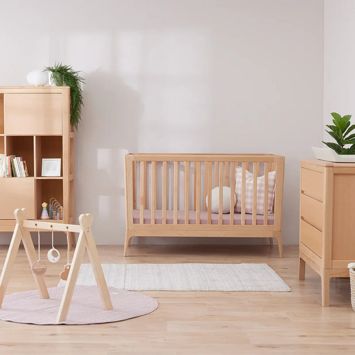 Babyrest Amara Cot & Chest Nursery Package - Beech