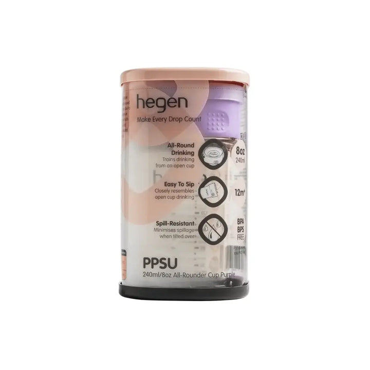 Hegen PCTO™ 240ml/8oz All Rounder Cup PPSU Purple(12 Months +)
