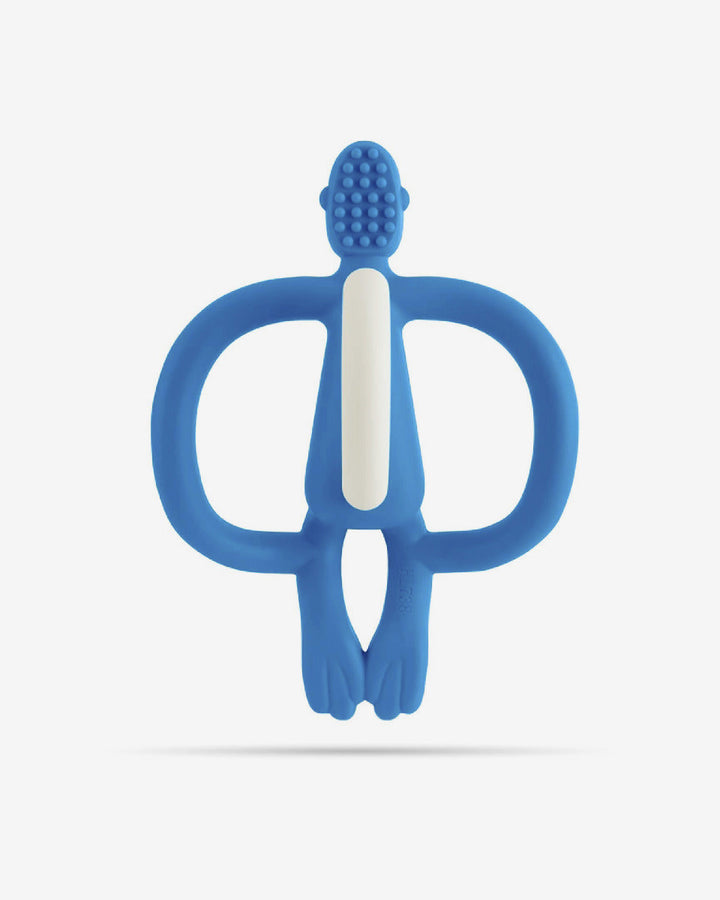 Matchstick Monkey Teething Toy and Gel Applicator-Blue