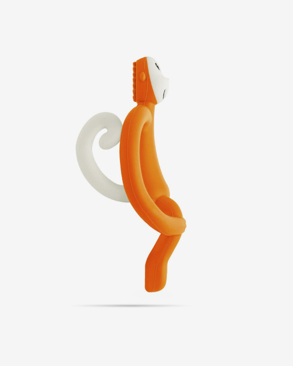 Matchstick Monkey Teething Toy and Gel Applicator-Orange