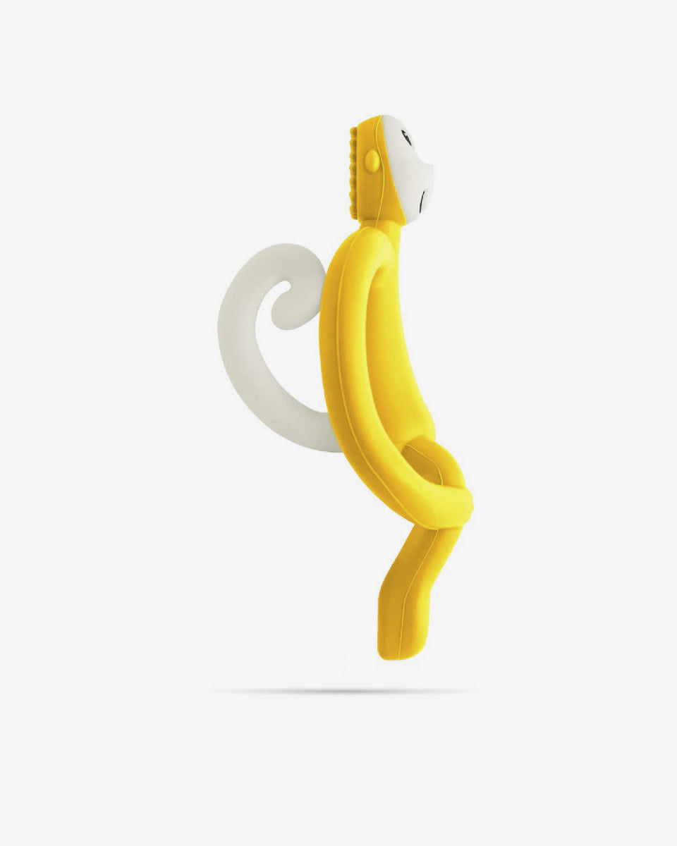 Matchstick Monkey Teething Toy and Gel Applicator-Yellow