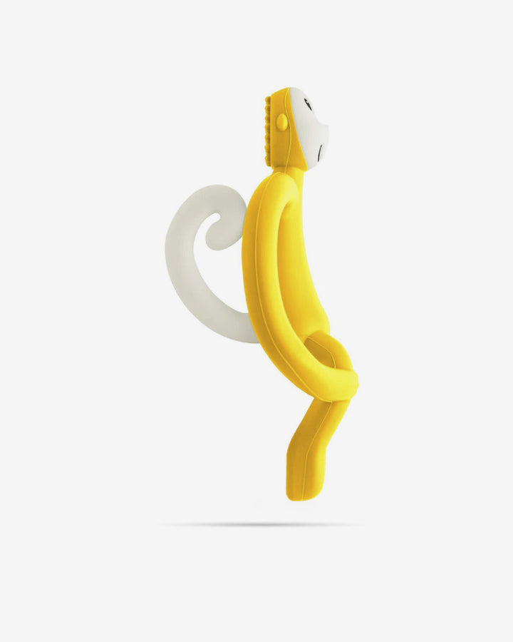 Matchstick Monkey Teething Toy and Gel Applicator-Yellow
