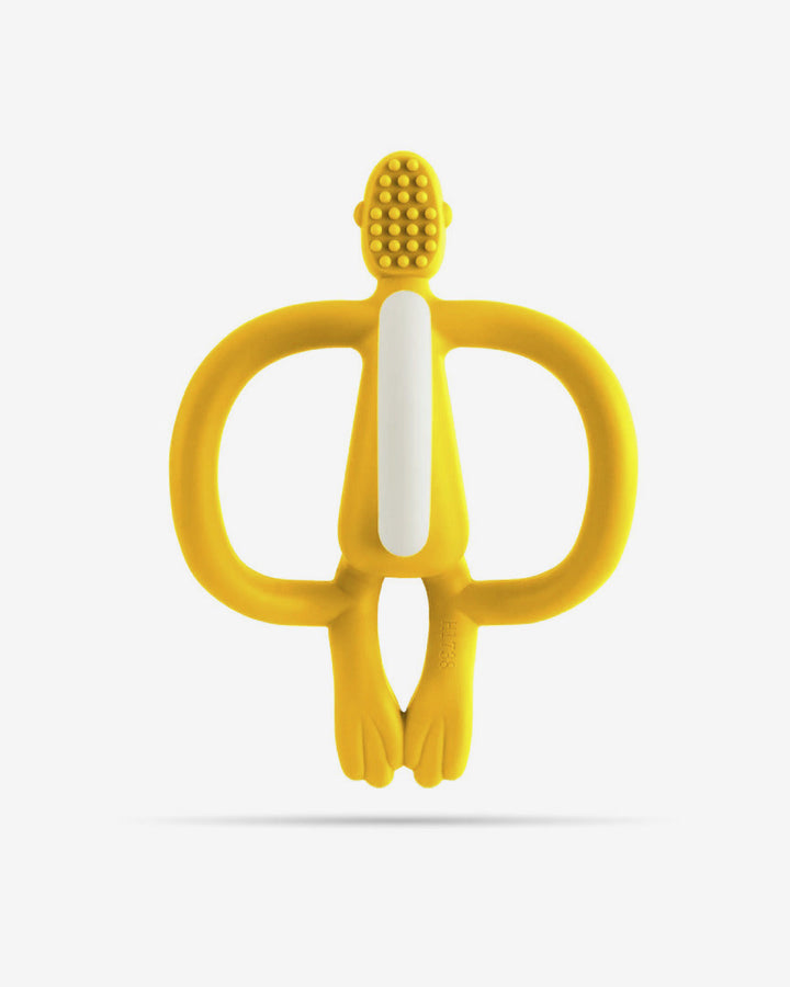Matchstick Monkey Teething Toy and Gel Applicator-Yellow