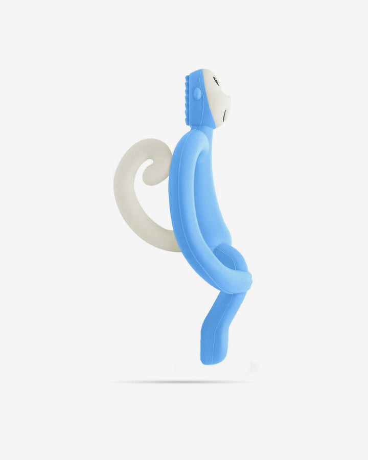 Matchstick Monkey Teething Toy and Gel Applicator-Baby Blue