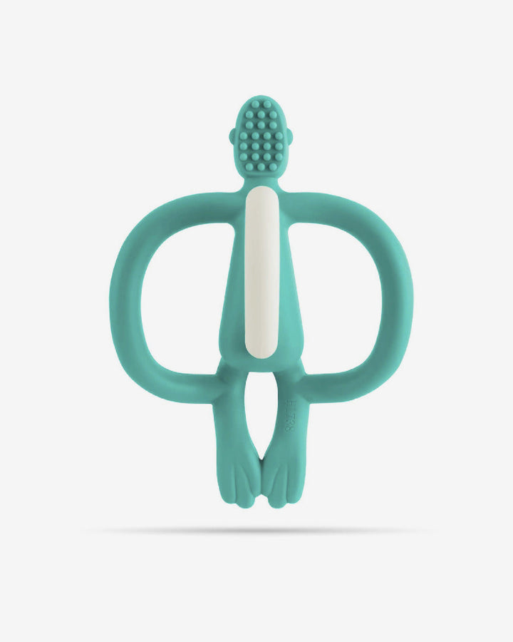 Matchstick Monkey Teething Toy and Gel Applicator-Emerald Green