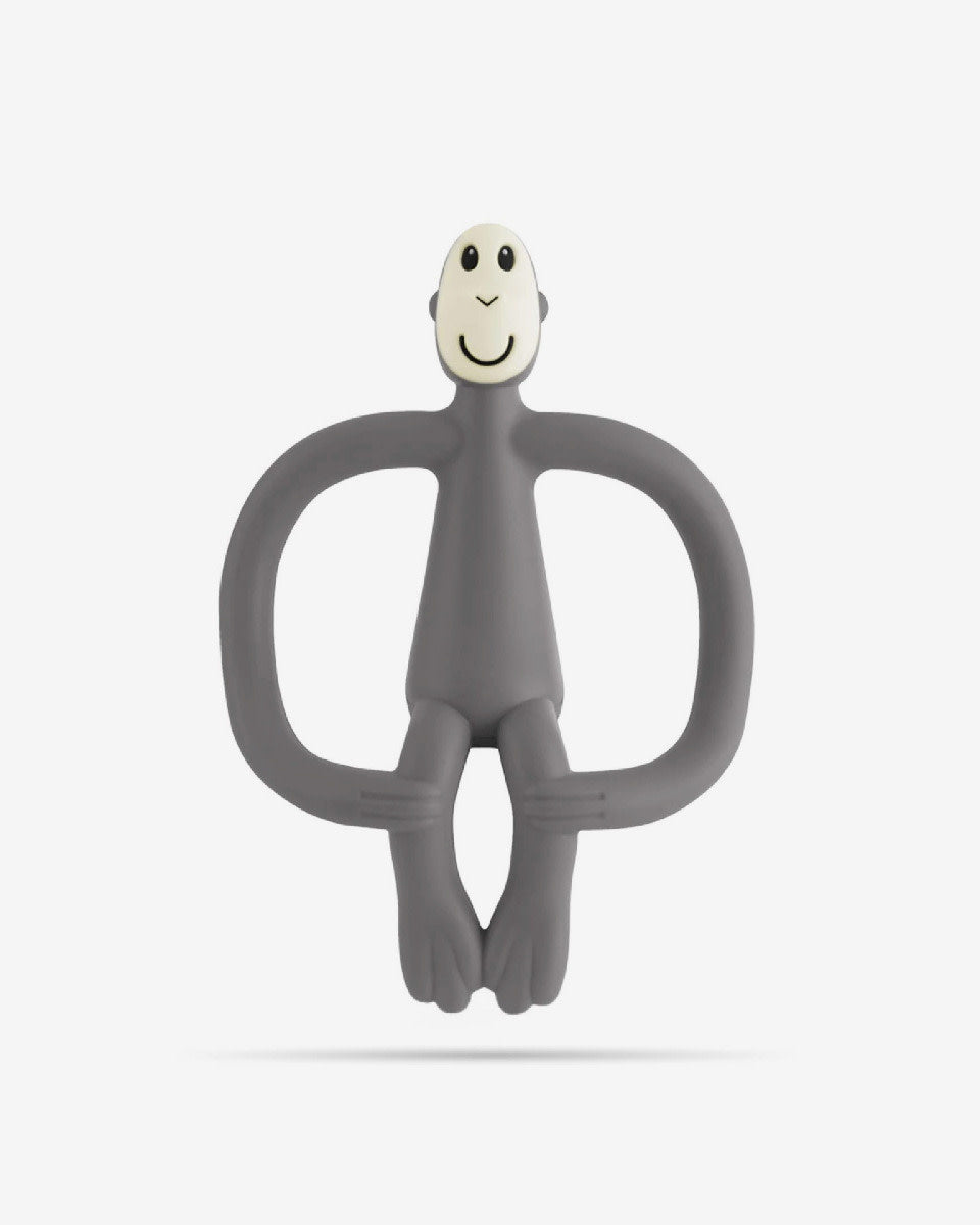 Matchstick Monkey Teething Toy and Gel Applicator-Grey