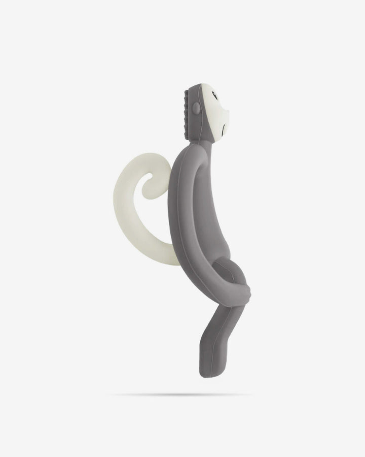 Matchstick Monkey Teething Toy and Gel Applicator-Grey