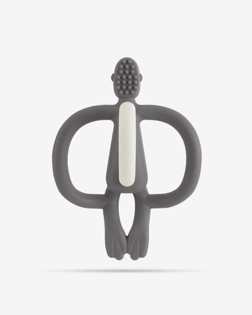 Matchstick Monkey Teething Toy and Gel Applicator-Grey