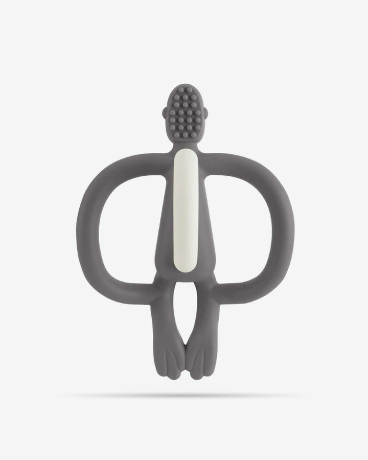 Matchstick Monkey Teething Toy and Gel Applicator-Grey