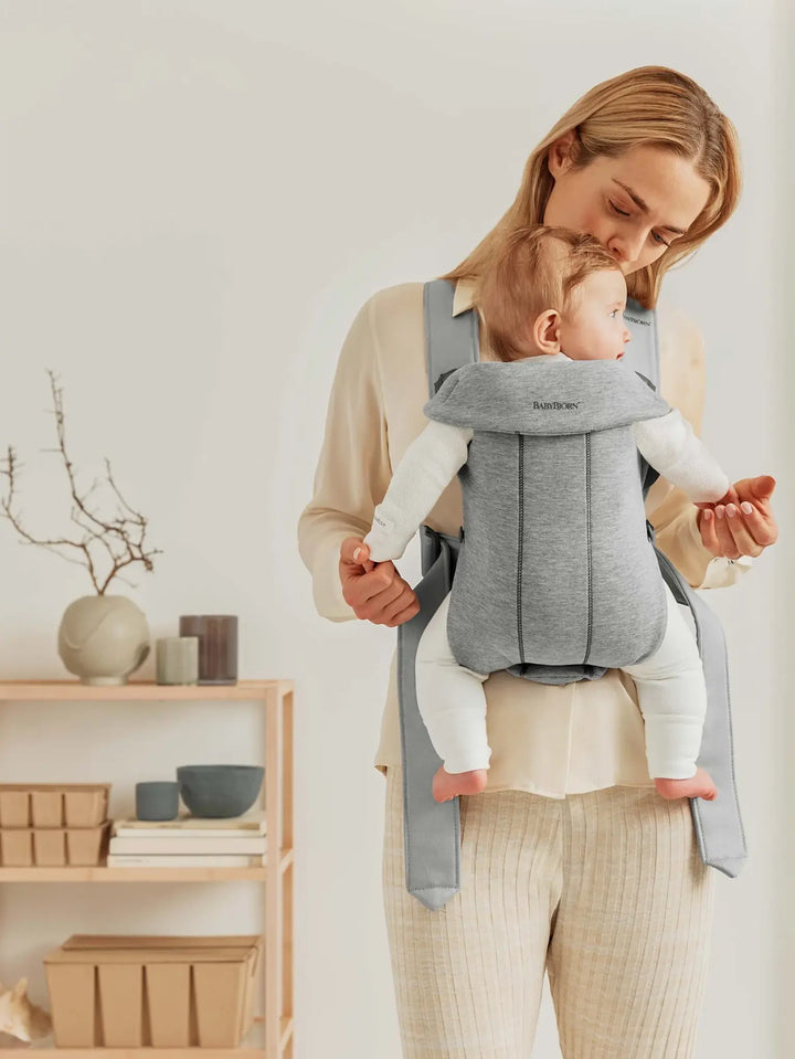 BabyBjorn Baby Carrier Mini - 3D Jersey, Light Grey