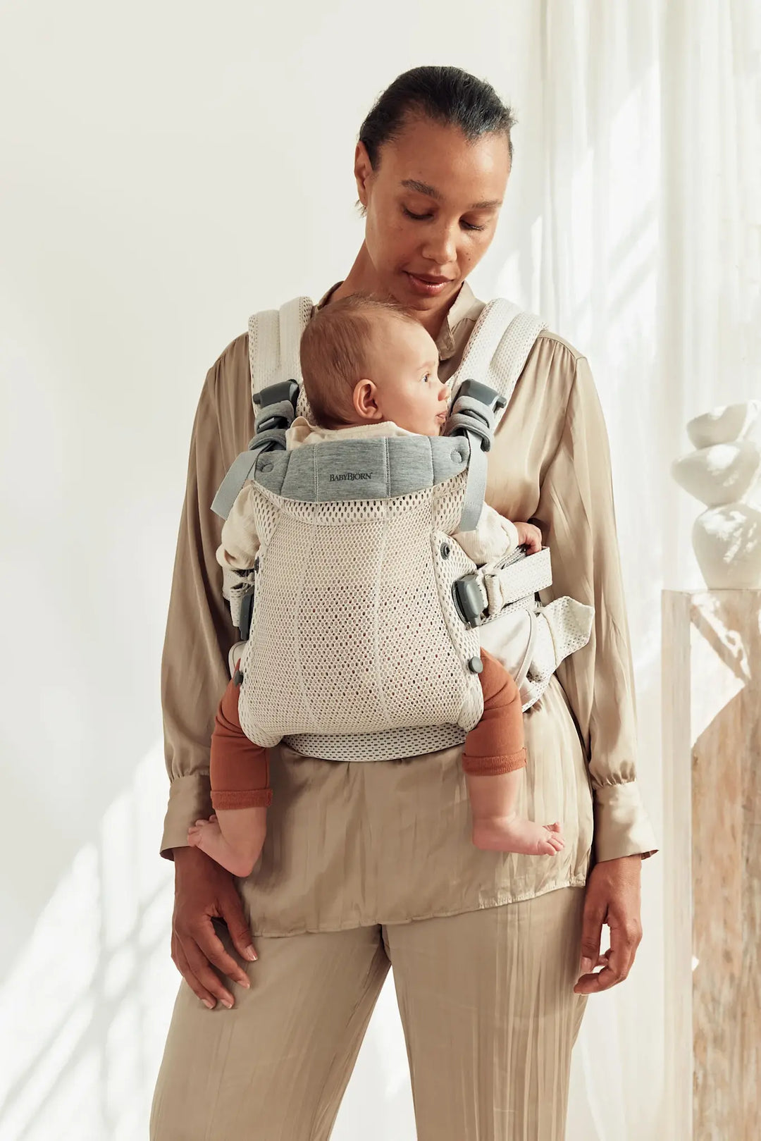 BabyBjorn Baby Carrier Harmony - 3D Mesh, Cream