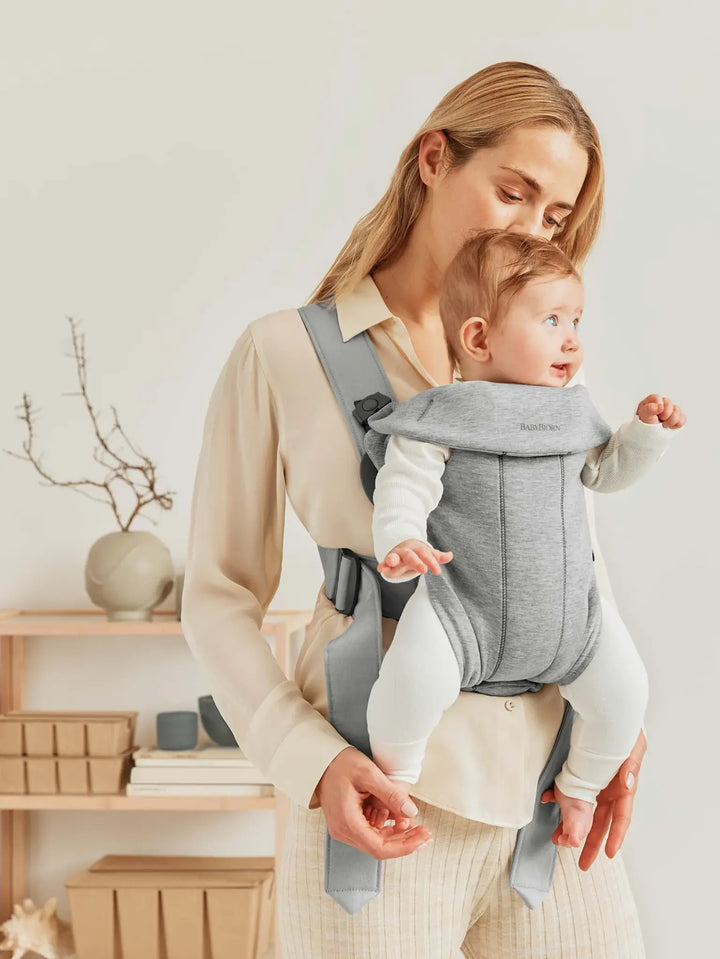 BabyBjorn Baby Carrier Mini - 3D Jersey, Light Grey