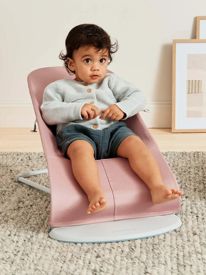 BabyBjorn Bouncer Bliss - Woven, Petal quilt, Dusty pink
