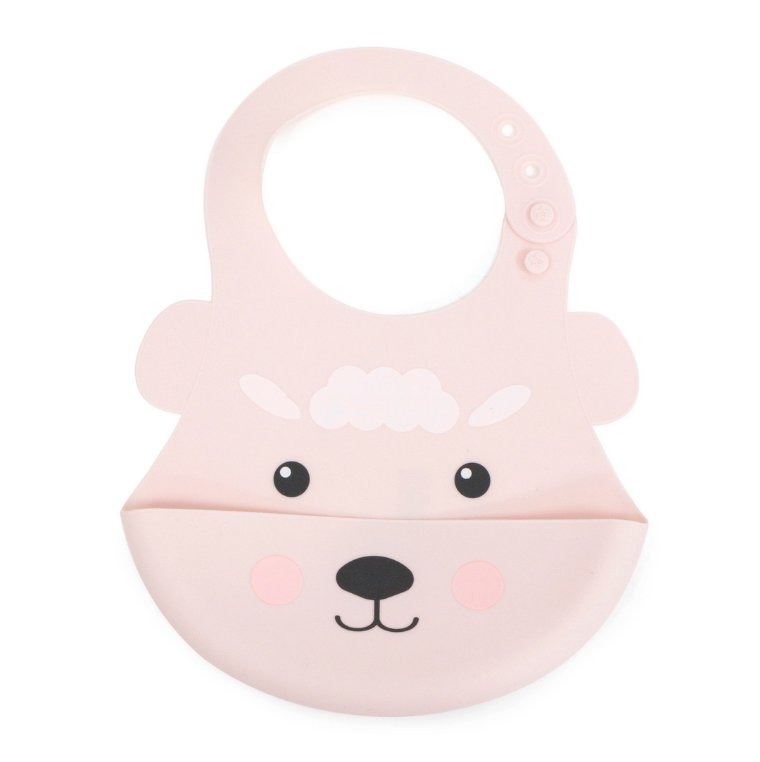 Aussie Animals 'Sheep' Silicone Baby Bib