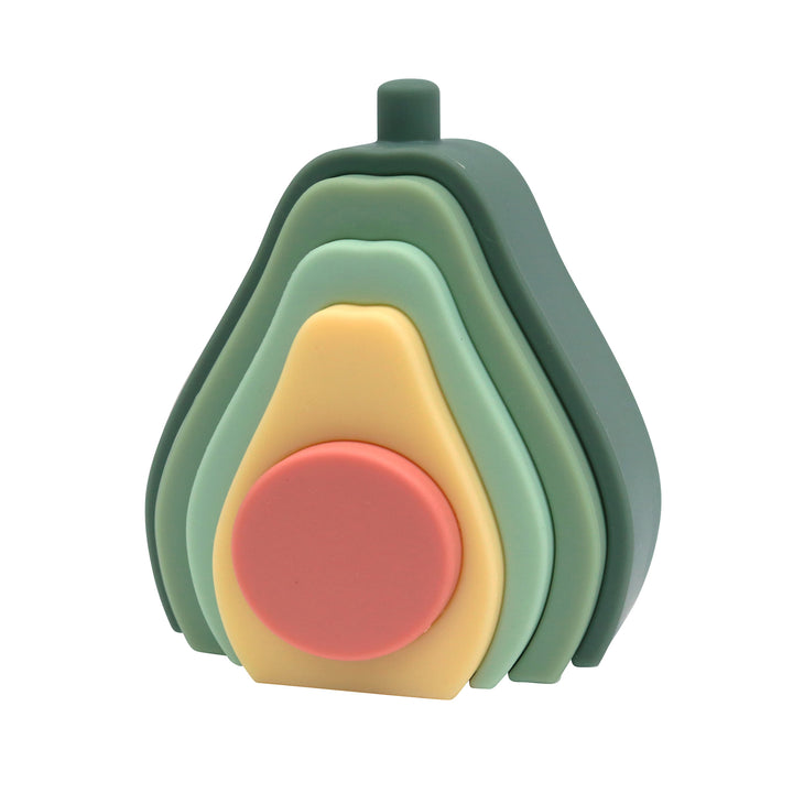 O.B. Designs Baby Toys-Silicone Avocado Stacker