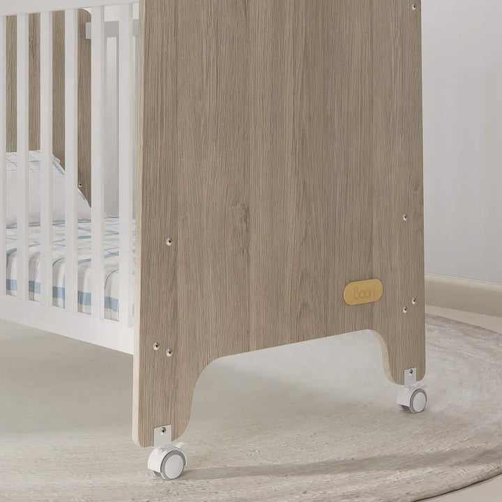 Boori Natty Compact Baby Cot-Barley and Oak(B-NACCO/BAOA)