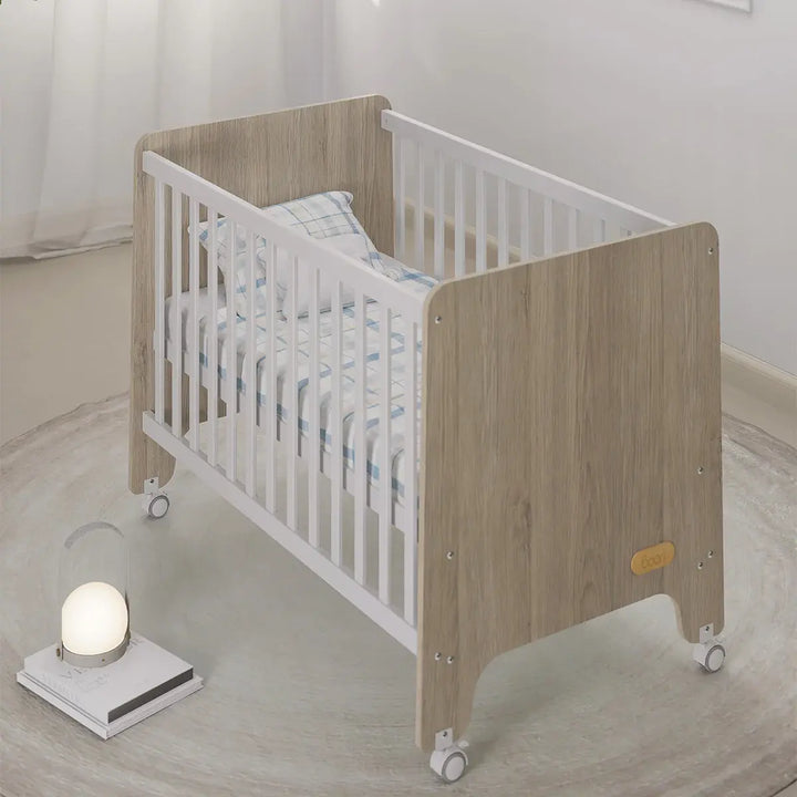 Boori Natty Compact Baby Cot-Barley and Oak(B-NACCO/BAOA)