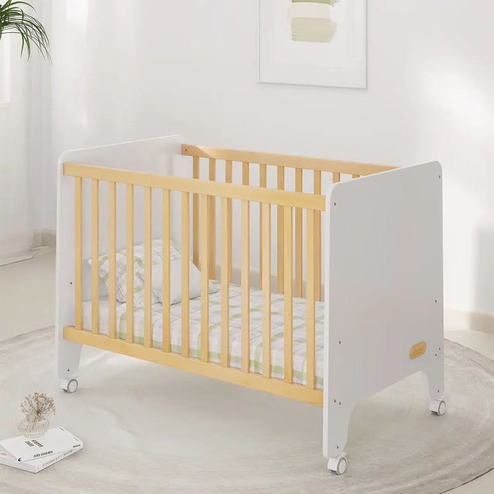 Boori Natty Compact Baby Cot-Barley and Almond