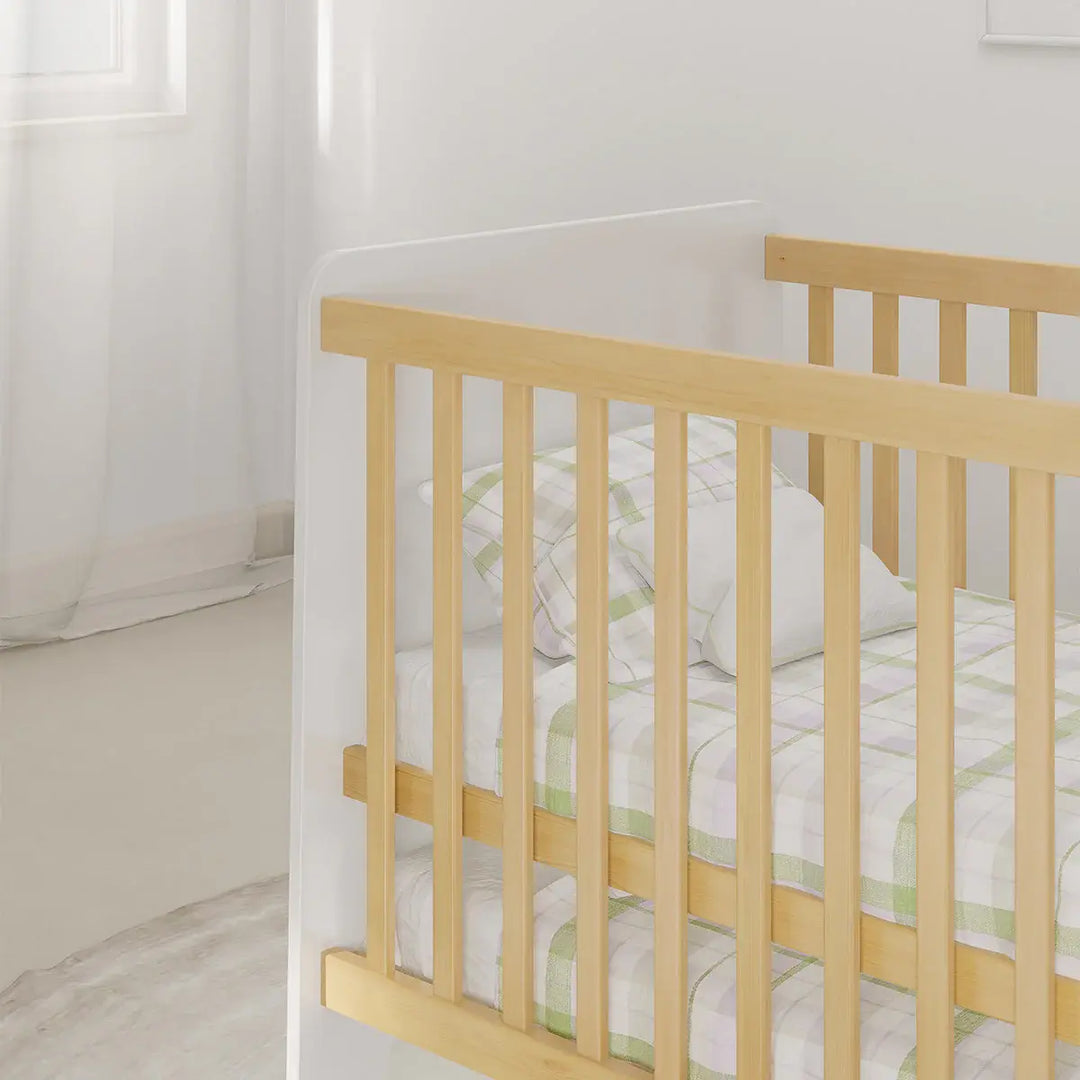 Boori Natty Compact Baby Cot-Barley and Almond