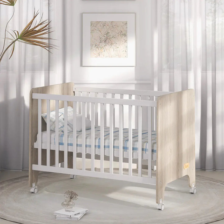 Boori Natty Compact Baby Cot-Barley and Oak(B-NACCO/BAOA)