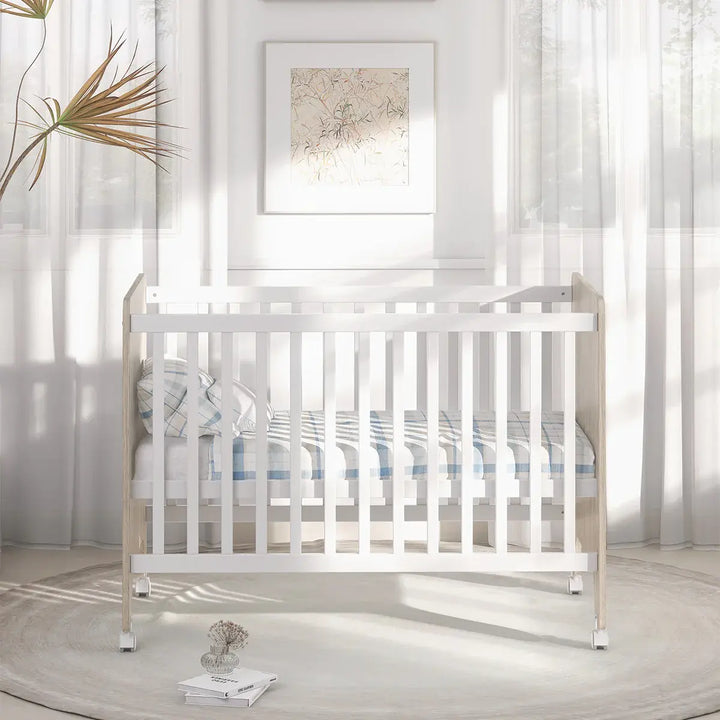 Boori Natty Compact Baby Cot-Barley and Oak(B-NACCO/BAOA)