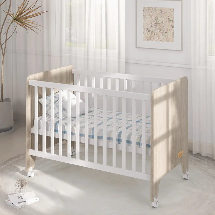 Boori Natty Compact Baby Cot-Barley and Oak(B-NACCO/BAOA)
