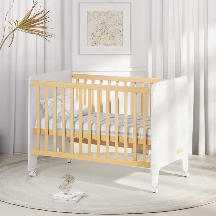 Boori Natty Compact Baby Cot-Barley and Almond