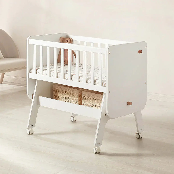 Boori Neat Rocking Cradle + Mattress-Barley and Almond(B-NERCV24/BAAD)