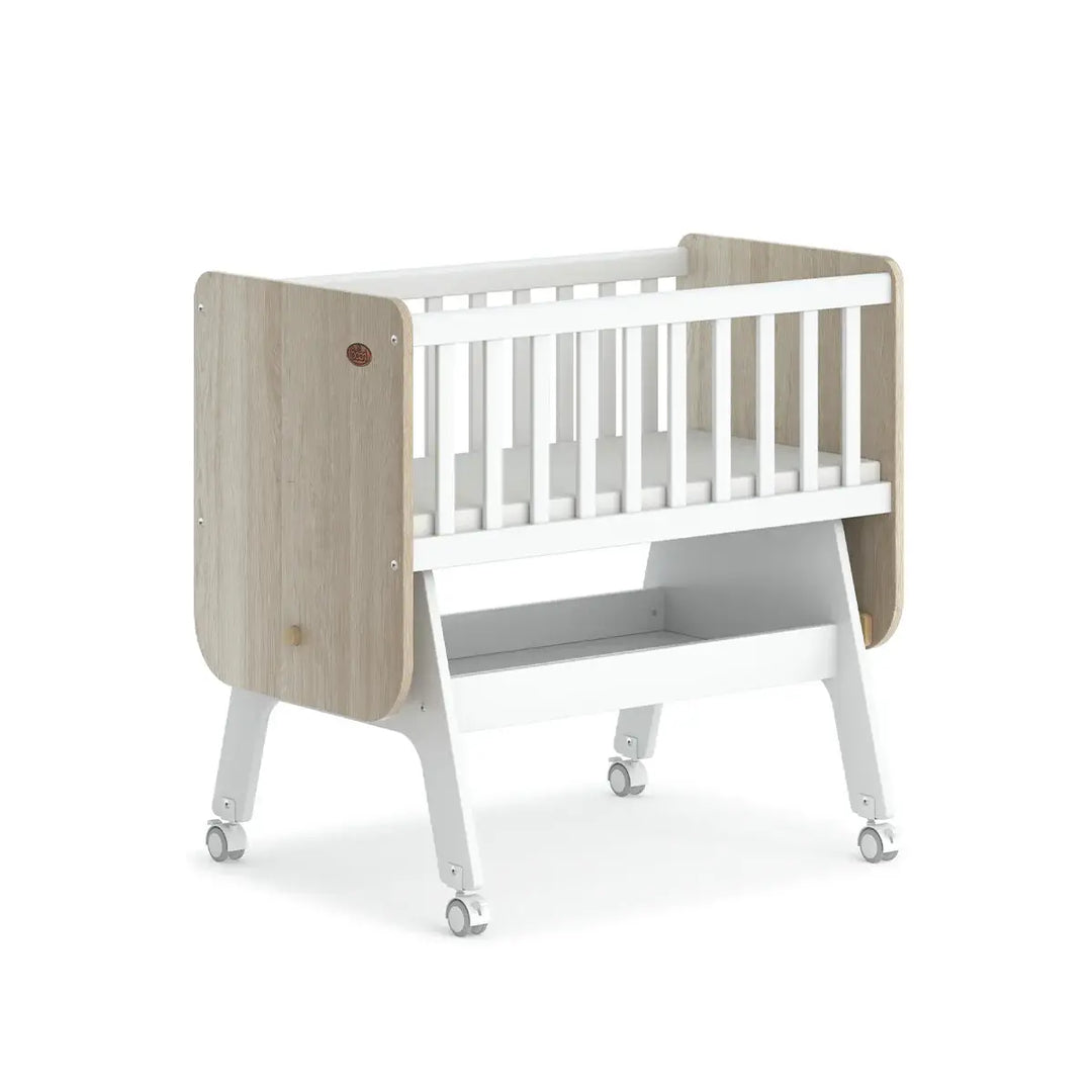 Boori Neat Rocking Cradle + Mattress - Barley and Oak(B-NERC/BAOA)