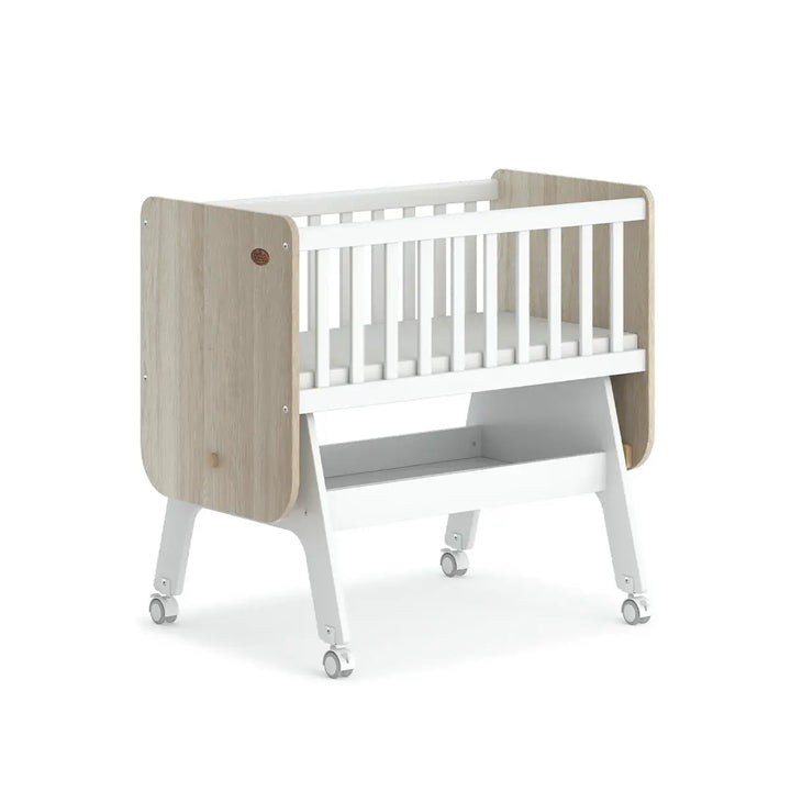 Boori Neat Rocking Cradle + Mattress - Barley and Oak(B-NERC/BAOA)