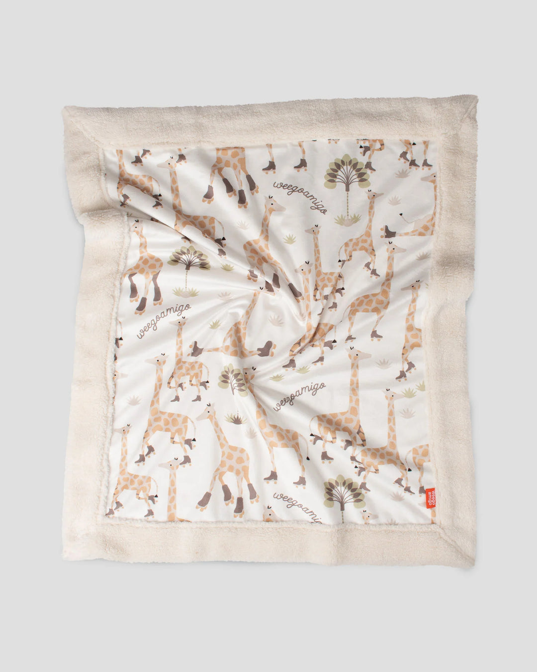 Weegoamigo Sherpa Snuggle Blanket - Stevie Necks Giraffe