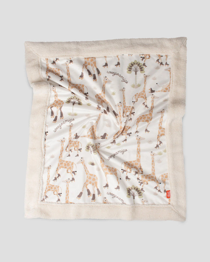 Weegoamigo Sherpa Snuggle Blanket - Stevie Necks Giraffe
