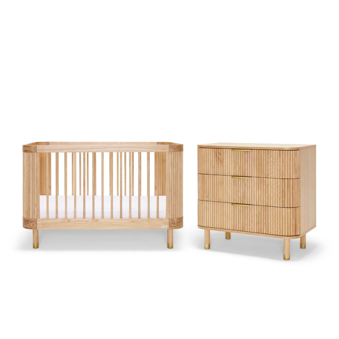 BabyRest Juno Cot & Chest Nursery Package - Ash
