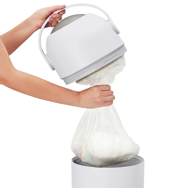 BabyRest Aster Nappy Bin - White