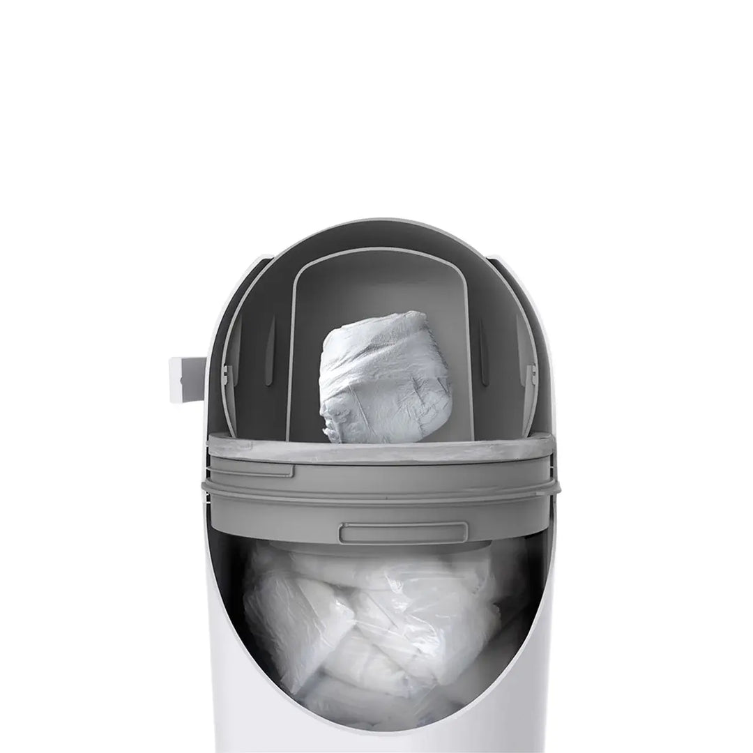 BabyRest Aster Nappy Bin - White