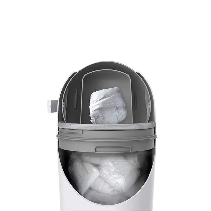 BabyRest Aster Nappy Bin - White