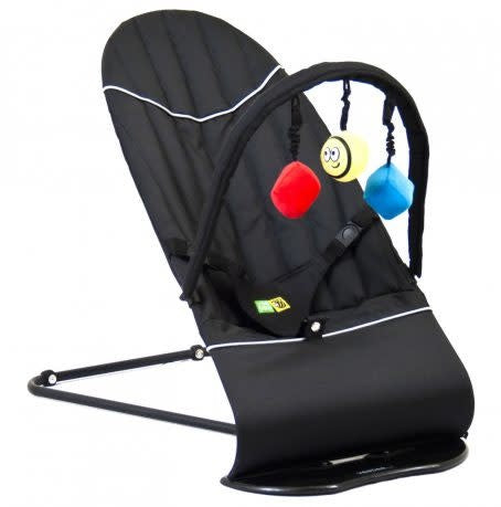 Veebee Baby Minder Bouncer with Toy Bar Black(N8815)