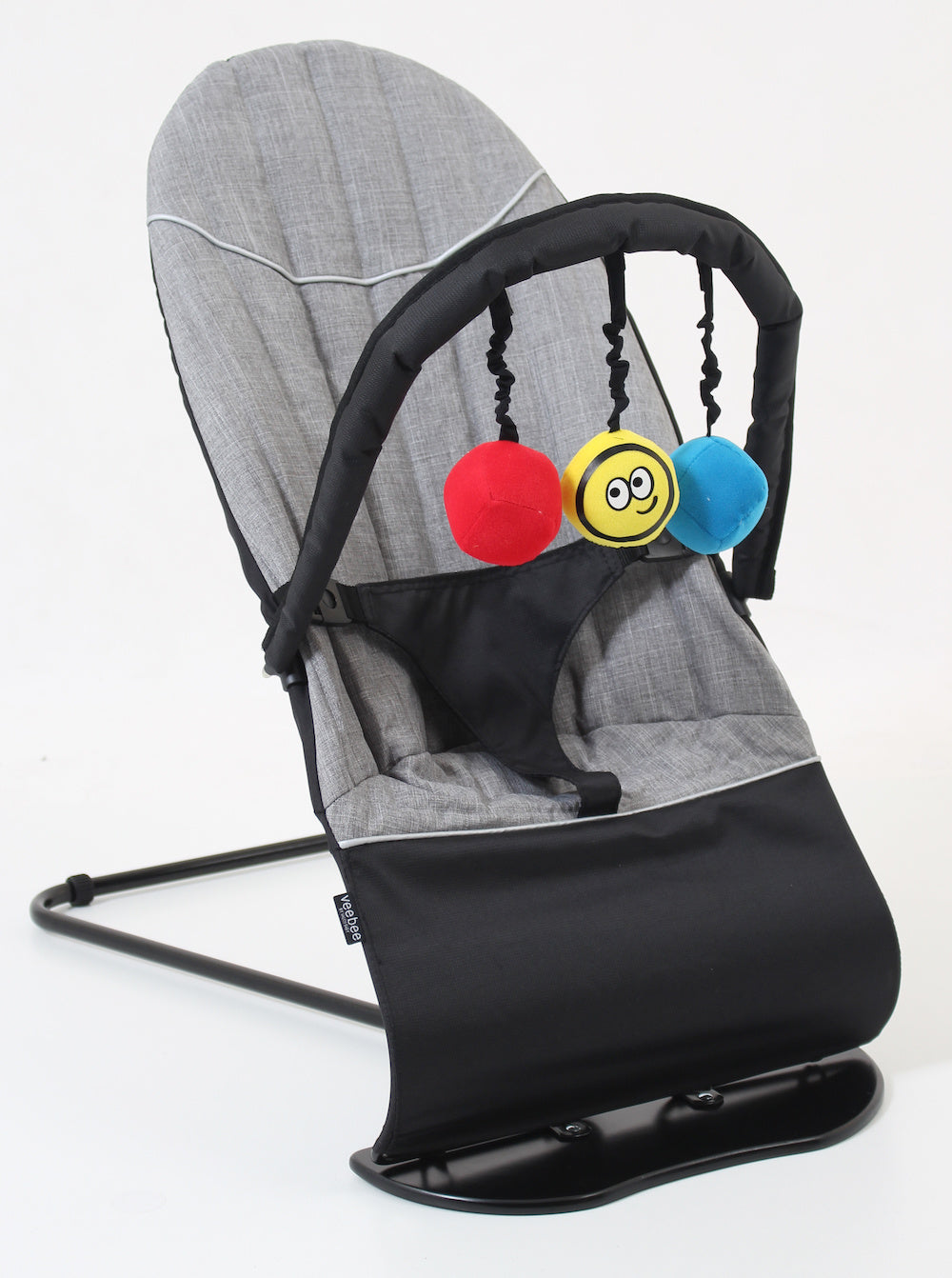 Veebee Baby Minder bouncer with Toy Bar-Flex Grey(N9523)