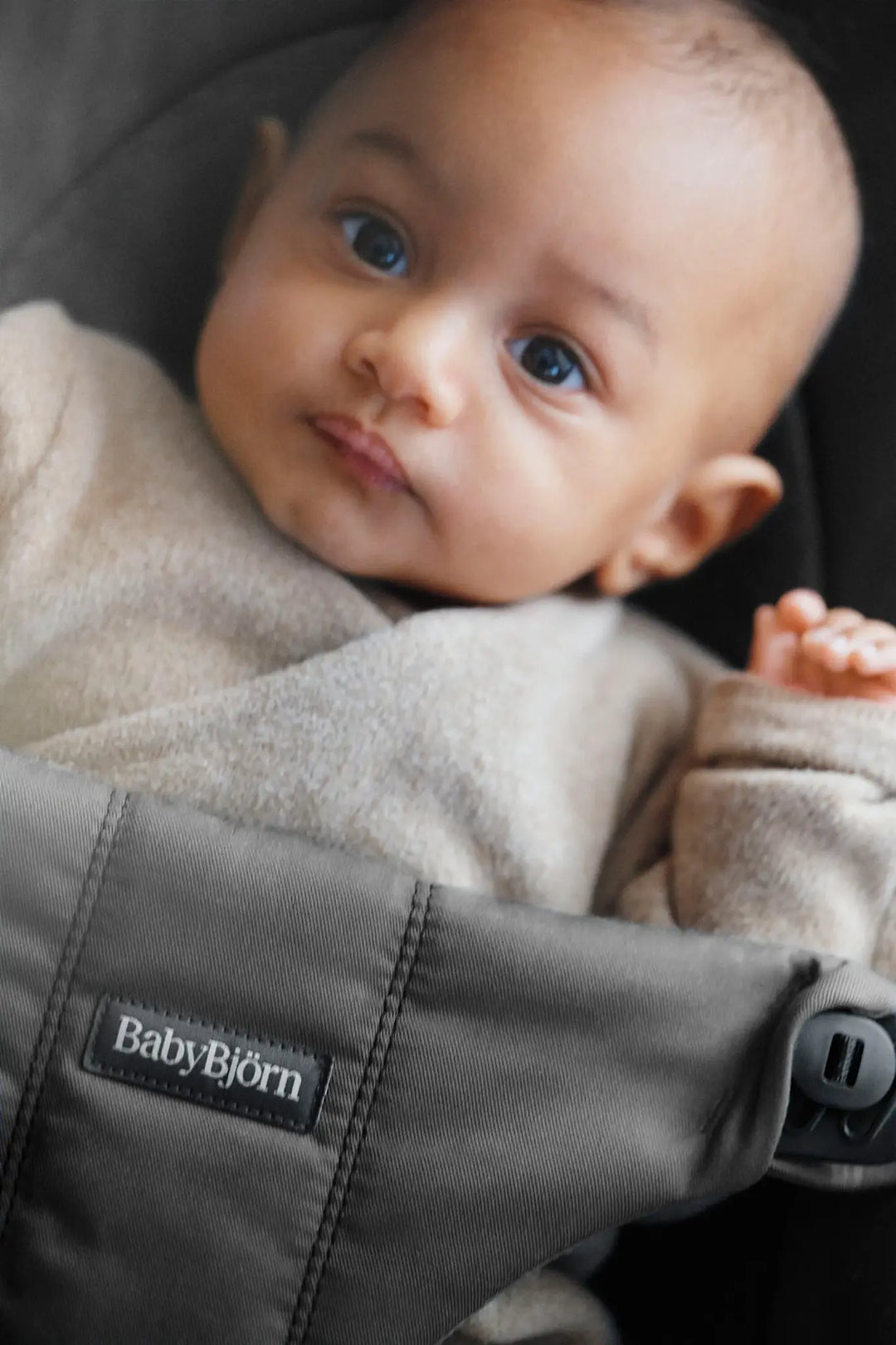 BabyBjorn Bouncer Balance Soft - Woven/Jersey, Tri-Fabric, Dark Grey