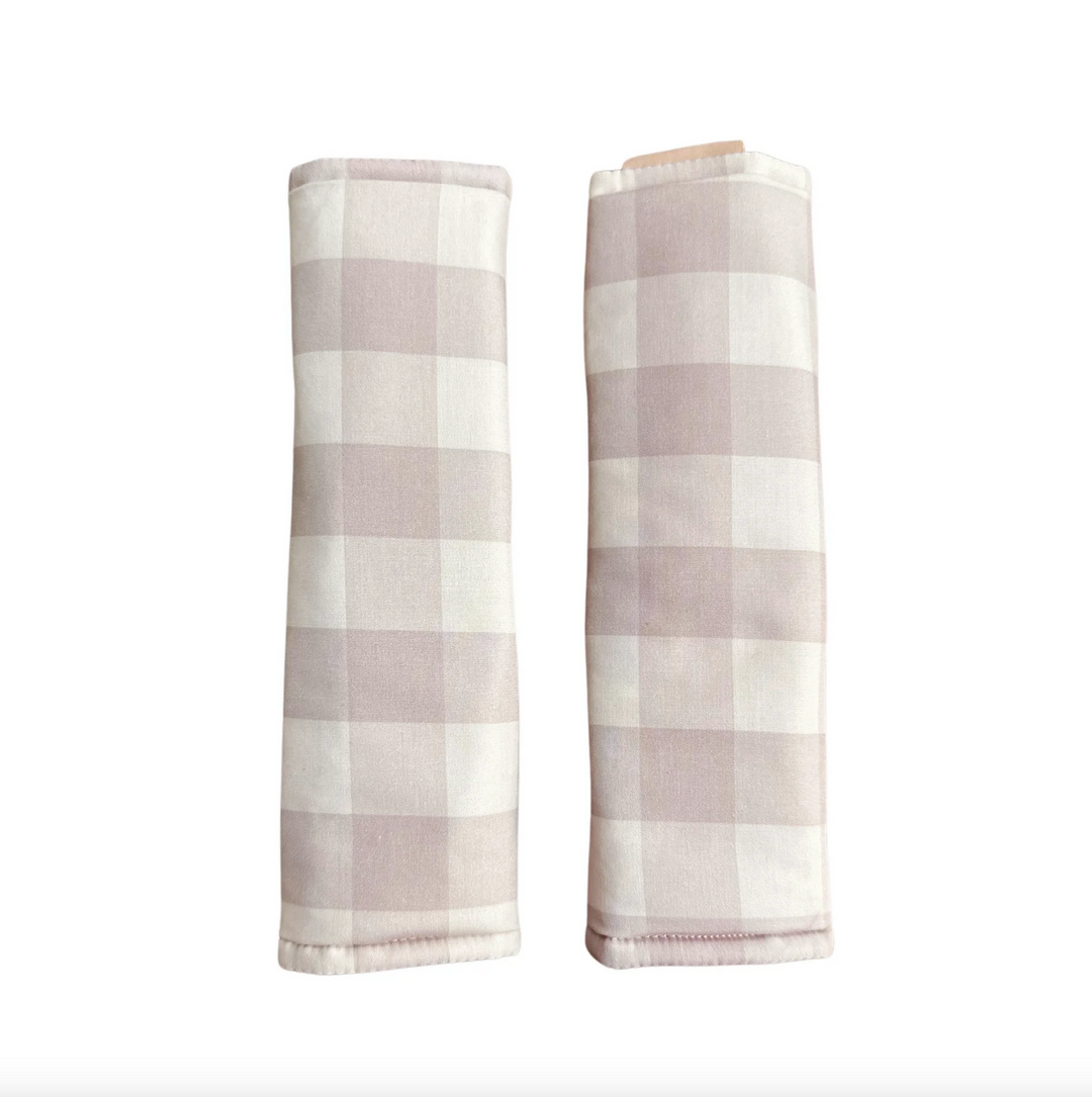 Bambella Designs Harness Covers | Blush Gingham