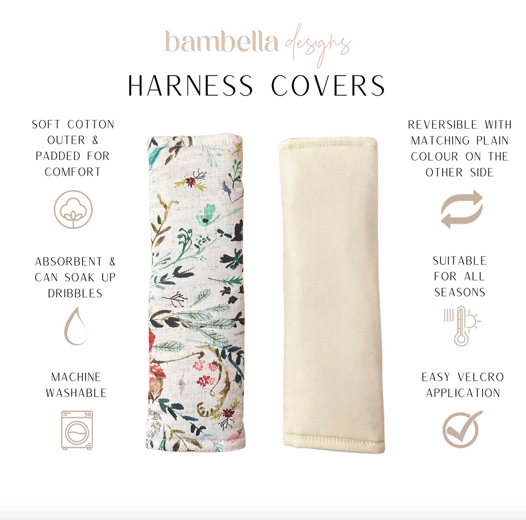 Bambella Designs Harness Covers | Wildflowers