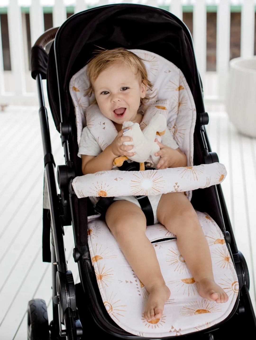 Bambella Designs Universal Pram Liner | Bohemian Sunshine