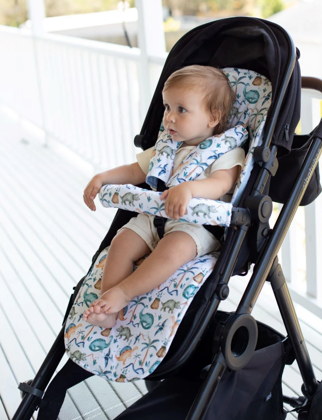 Bambella Designs Universal Pram Liner | Wild Dinosaurs
