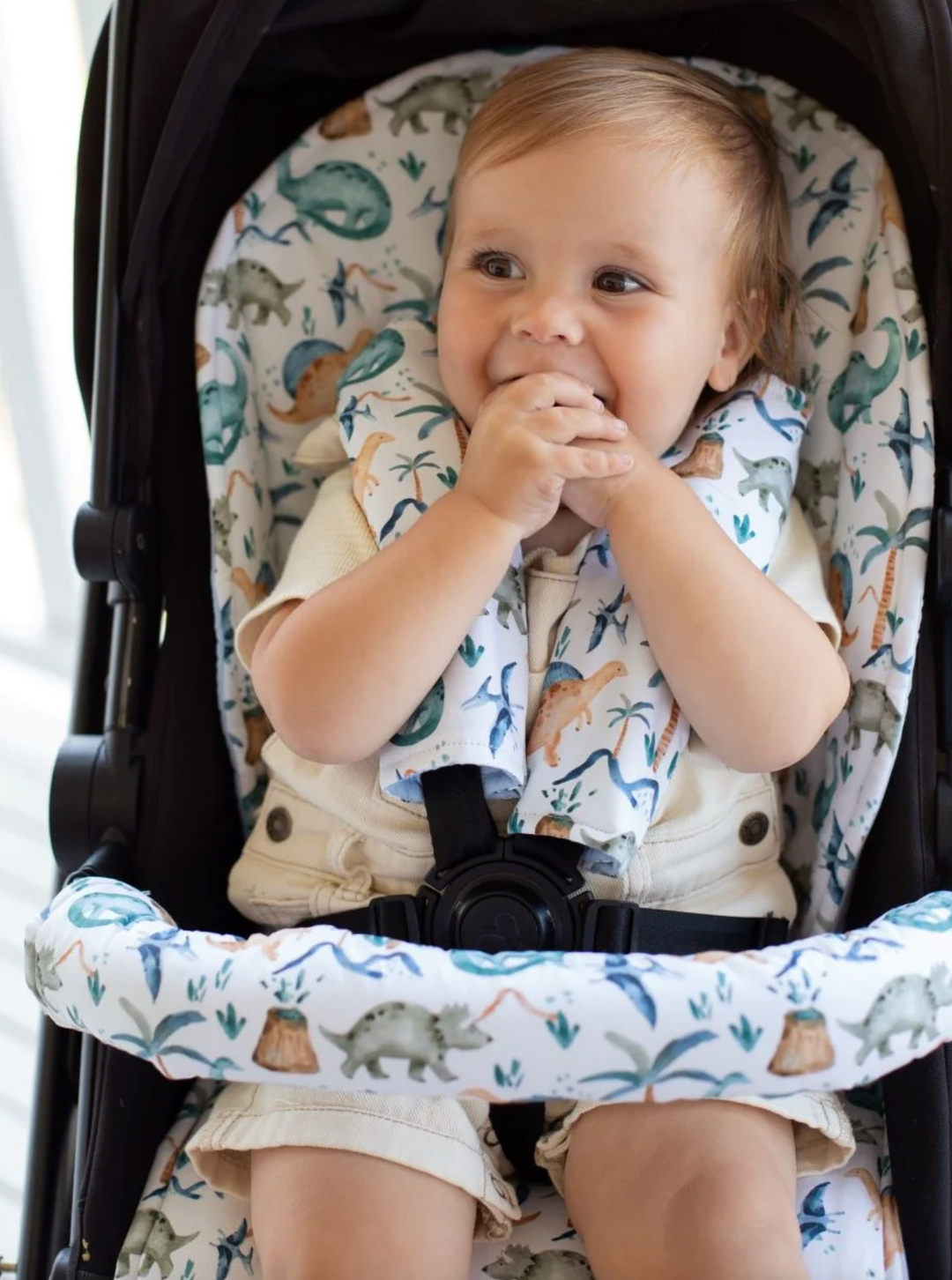 Bambella Designs Universal Pram Liner | Wild Dinosaurs