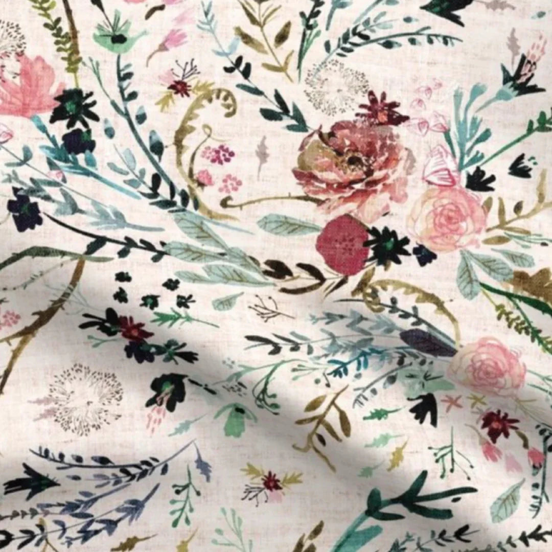Bambella Designs Waterproof Cot Sheet | Wildflowers