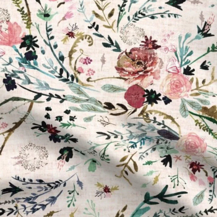 Bambella Designs Waterproof Cot Sheet | Wildflowers