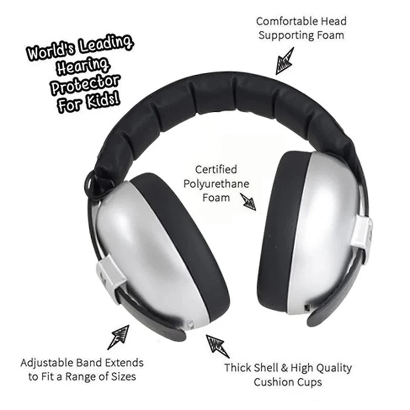 Baby Banz Ear Muffs-Silver