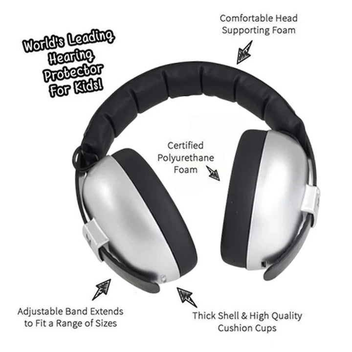 Baby Banz Ear Muffs-Silver