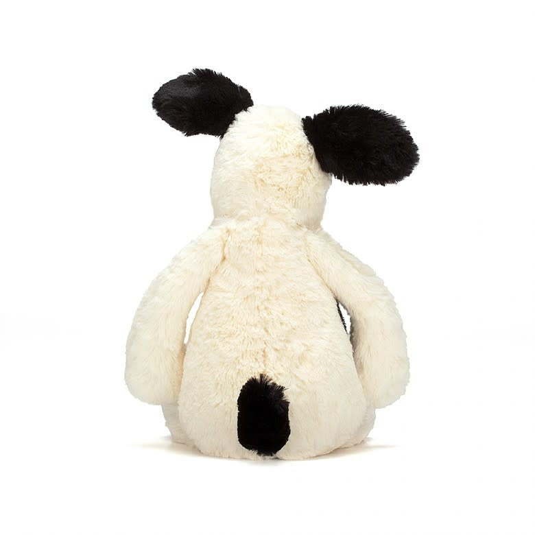 Jellycat Bashful Black & Cream Puppy Medium-NC