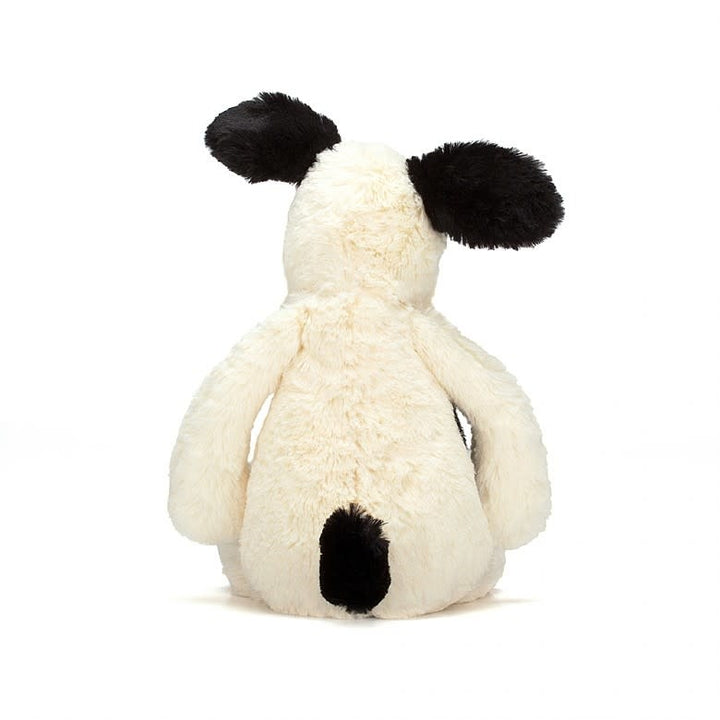 Jellycat Bashful Black & Cream Puppy Medium-NC